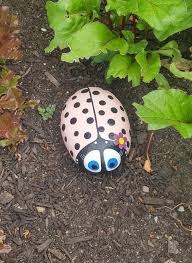 Custom Hand Painted Stones Large Ladybug Rocks Garden Ornament Gift For Gardener Ladybird Painted Home Decor Joy Art Designs Shop Joy Art Ladybug Rocks Hand Painted Stones