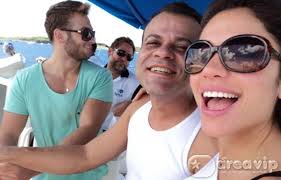 Maria, Wesley e Daniel curtem Fernando de Noronha