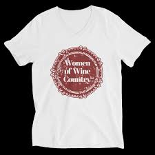 women of wine country bella canvas 3005 unisex short sleeve v neck jersey tee with tear away label