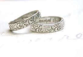 Vintage Engraved Wedding Bands For Women Silver Sapphire Wedding Ring Set Sapphire Et Sapphire Wedding Rings Silver Wedding Bands Sapphire Wedding Ring Set