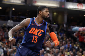 Paul george signed a 4 year / $136,911,936 contract with the oklahoma city thunder, including estimated career earnings. Paul George At Peace In Oklahoma City Reels In A Career Year The New York Times