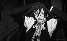 Ciel then commands sebastian to finish the job, and sebastian agrees, attacking grell to the point where the reaper is faceplanted into the ground, weak and beaten after sebastian uses his tailcoat to jam grell's scythe. Kuroshitsuji Grell Gif Find On Gifer