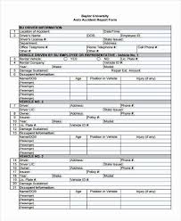 Vehicle Accident Report Form New 29 Accident Report Forms In Pdf Business Letter Template Simple Business Plan Template Sign In Sheet Template