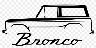100% free coloring page of 2021 ford bronco. Broncos Vector Color Ford Bronco Decal Clipart 2627637 Pikpng