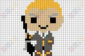 Draco Malfoy Pixel Art Pixel Art Cross Stitch Harry Potter Harry Potter Perler Beads