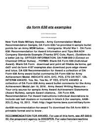 Narrative for legion of merit. 19 Printable Da Form 638 Example Templates Fillable Samples In Pdf Word To Download Pdffiller