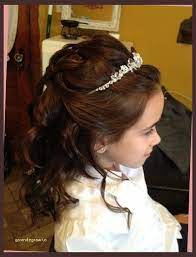 Inspirational Hairstyles For First Communion With Veil Communion Hairstyles First Communion Hairstyles Long Hair Styles