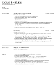 Manual Qa Resume Samples | Velvet Jobs