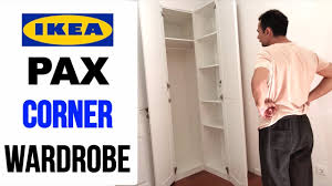 Pax corner wardrobe, white, 82 3/4/63 1/8x79 1/4 . Ikea Pax Corner Wardrobe Assembly Ikea Corner Closet Assembling Diffcoin