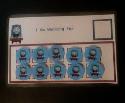 thomas the tank engine token board reward chart special education potty training