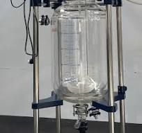 50Liter Chemical Glass Reaction Flask Cooling Jacket Reactor with Heating Circulator