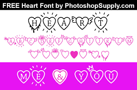 When you purchase through links on our site, we may earn an aff. Heart Font Photoshop Supply