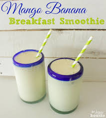 mango banana breakfast smoothies
