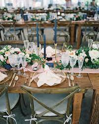 Rustic Montana Wedding Infused With California Cool Wedding Colors Blue Wedding Table Wedding Chair Decorations