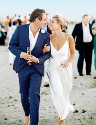 A Palm Beach Wedding Ivey Day And Bobby Leidy Casual Beach Wedding Dress Groom Wedding Attire Beach Wedding Groom Attire