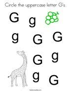 Gesgolden doodle mini coloring pages / pin on digi stamp. Letter G Coloring Pages Twisty Noodle
