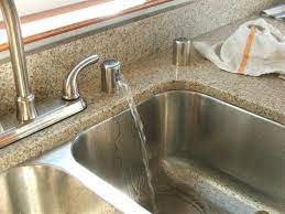 How to stop dishwasher leaking water from sink counter top air gap when running plus draining. Would You Like A Waterfall In Your Kitchen