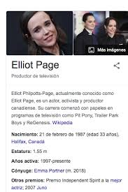 Page said he was happy but also scared after making the announcement. Ellen Page Se Declaro Trans Y Se Bautizo Elliot Gente Online