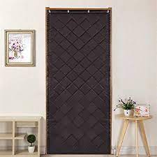 Porte d entree isolante acoustique. Liveinu Rideau De Porte Isolant Thermique Isolation Porte Avec Matelasse Diamant Coton Rideau D Occultation Coupe Vent Impermeable Isolation Phonique Marron 90x200cm Amazon Fr Cuisine Et Maison