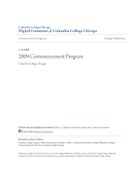 2009 Commencement Program