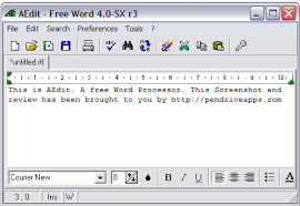 Aedit Portable Word Processor Usb Pendrive Apps