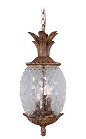 Marianahome Pineapple 3 Light Pendant Outdoor Pendant Lighting Outdoor Hanging Lights 3 Light Pendant