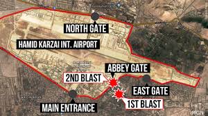 There were at least two explosions near a gate at the kabul airport today. K9 Pcrmgyzpvxm