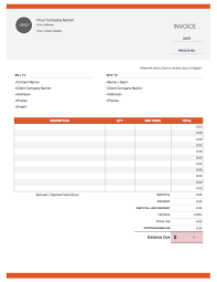 Invoice Template Free And Fully Customizable Online Templates Invoice Template Free Receipt Template Receipt Template