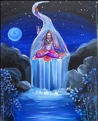 Lord Shiva Ganga Avataran In Creative Art Painting Lord Shiva Shiva Shakti Shiva