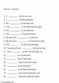 Hk8 L3 Is Am Are Was Were Language English Grade Level Grade 5 School Subject Engl English Worksheets For Kids 2nd Grade Worksheets Worksheets For Grade 3