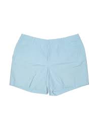 Details About Dockers Women Blue Khaki Shorts 18 Plus