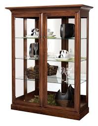 Amish Traditional Two Door Glass Curio Cabinet Glass Curio Cabinets Curio Cabinet Glass Cabinet Doors