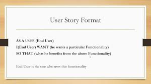 Maybe you would like to learn more about one of these? How To Write A User Story In The Best Format With Example Agile And Scrum Youtube