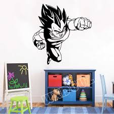 We also have wall quote decals in removable wall decal styles that won't harm paint jobs. Huis Vegeta Dragon Ball Wall Stickers Decor Art Removable Cartoon Anime Wall Decals Luxclusif Com