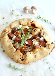 Serve Up A Rustic Goat Cheese Chorizo Mushrooms Galette For Dinner With This Easy Savory Recipe Galette Recipe Galette Homemade Hot Pockets