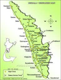 Check out kerala map kerala tourist map backwater map and kerala map of beaches. Kerala Distance Map Kerala Road Map Showing Distance Between Cities Kerala Travel Map India Travel Places