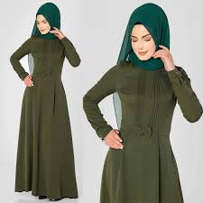 Moda Ebva Drapeli Fiyonk Detayli Tesettur Elbise Modelleri Moda Tesettur Giyim