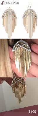 Alexis Bittar Gold Fringe Lattice Earrings Gold Fringe Alexis Bittar Jewelry Fringe Earrings