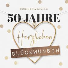 Bilder fotos vektorgrafiken illustrationen videos. Gluckwunschkarte Goldene Hochzeit Goldherz Kaartje2go