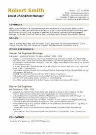 Top 5 quality assurance engineer cover letter samples 1. Senior Qa Engineer Resume Samples Qwikresume
