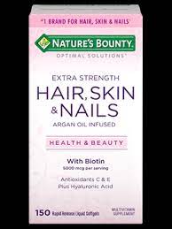 Health by habit hair skin nails supplement biotin hyaluronic acid 60 capsules the 20 best hair skin and nail vitamins of 2021 thethirty biotin a b vitamin necessary for healthy hair skin nails vitamedica hair skin nails 80 nature s bounty be your healthy best. Extra Strength Hair Skin Nails 5 000 Mcg Of Biotin 150 Rapid Release Softgels Nature S Bounty Be Your Healthy Best