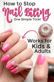 How to stop biting skin around the nails. How To Stop Nailbiting One Fun Trick To Stop Nail Biting Pint Sized Treasures