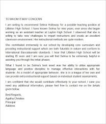 13 Letters Of Recommendation For Teacher Teacher Letter Of Recommendation Letter To Teacher Writing Letter Of Recommendation