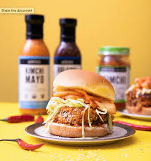 Make a well in the dry ingredients and pour in 3/4 cup water and the vegg mixture you just blended together. Vegan Katsu Burger Lucky Foods