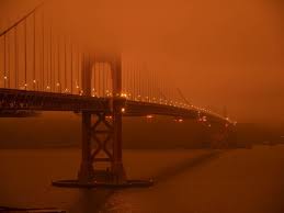 A San Francisco Un Ciel D Apocalypse Cause Par Des Incendies Historiques Feu De Foret Ecran De Fumee Developpement Durable