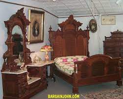1880 american victorian renaissance revival walnut & burl bed. Bargain John S Antiques Outstanding Two Piece Antique Victorian Walnut Bedroom Set Bed And Dresser Bargain John S Antiques