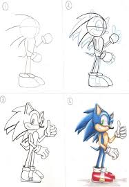 How I Draw Sonic The Hedgehog By Luiginotafraid On Deviantart How To Draw Sonic Drawing Cartoon Characters Drawings También está presente en cómics, dibujos animados y libros. draw sonic drawing cartoon characters