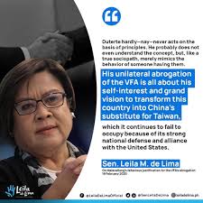 IT'S A FALLACY. Look how the Duterte administration tries so hard to  justify its unilateral decision to terminate the 1999 RP-US Visiting Forces  Agreement. Is it really a matter of principle or