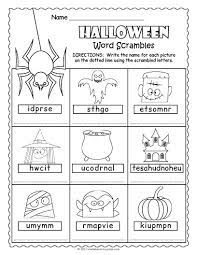 Free Printable Halloween Word Scramble Halloween Worksheets Halloween Kindergarten Halloween Worksheets Free