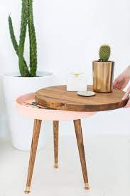 The apollo solid wood side table is a departure from everything you thought about mid century design. Diy Mid Century Side Table Sugar Cloth Decor